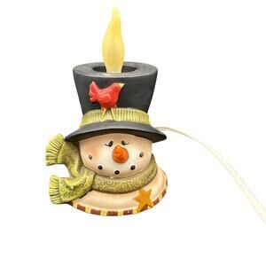 Crazy Mountain snowman electric tea light